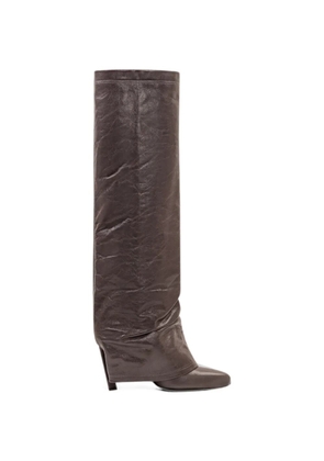 The Attico Leon knee-high boots - Grey