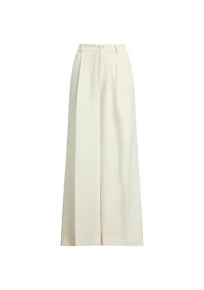 Lauren Ralph Lauren double-faced georgette trousers - Neutrals