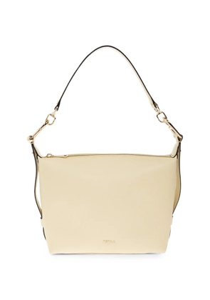 Furla mini Tonie grained leather tote bag - Yellow