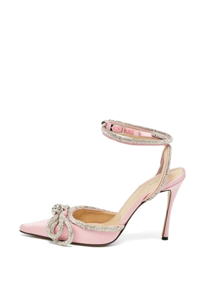 MACH & MACH Diamond of Elizabeth ankle wrap pumps - Pink