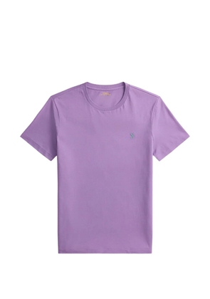Polo Ralph Lauren slim-fit embroidered-logo T-shirt - Purple