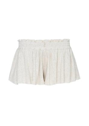 GLOWNY Honey eyelet shorts - Grey