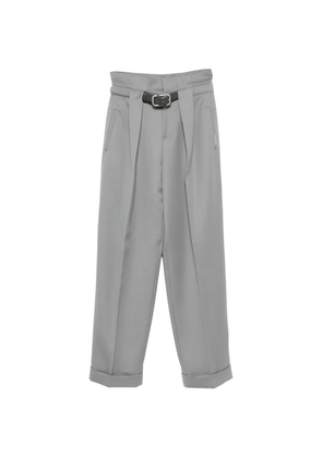 The Attico pleated belted trousers - Grey