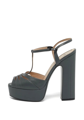 Fendi Pre-Owned platform T-strap sandals - Grey