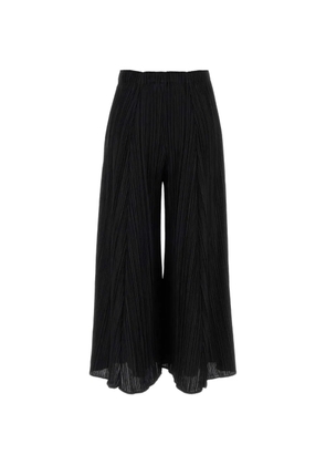 Pleats Please Issey Miyake pleated palazzo pants - Black