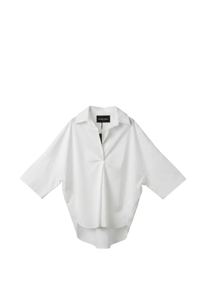 Black Label V-neck blouse - White
