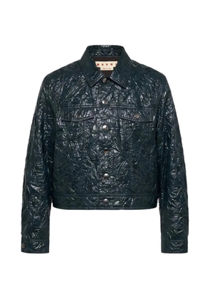 Marni button-up fitted jacket - Green