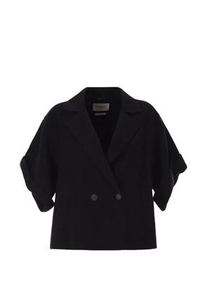 Weekend Max Mara double-breasted short-sleeve jacket - Black