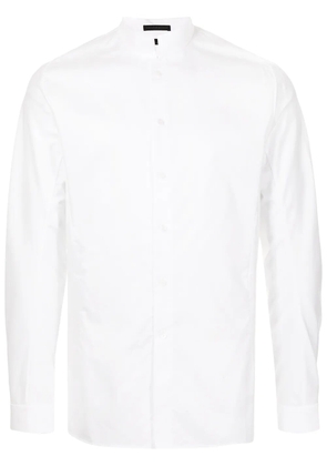 SHIATZY CHEN mandarin collar cotton shirt - White