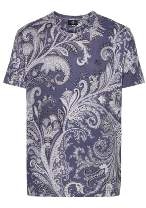 ETRO paisley-print cotton T-shirt - Blue