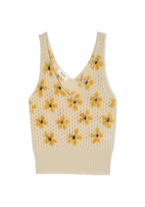 RETORI open-knit cashmere top - Neutrals
