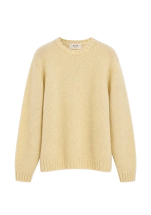 RETORI brushed cashmere crew-neck sweater - Yellow