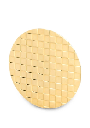 RETORI Damier round brooch - Gold