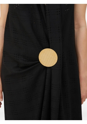 RETORI Damier round brooch - Gold