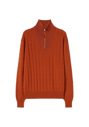 RETORI zip-up cashmere sweater - Orange