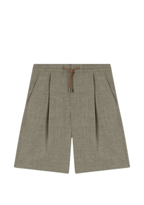 RETORI drawstring pleated shorts - Grey