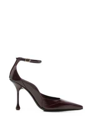Jimmy Choo Quinci pointed-toe ankle-strap pumps - Red