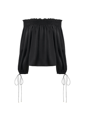 Chloé off-shoulder long-sleeve blouse - Black