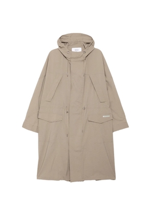 Maison Kitsuné light parka coat - Brown