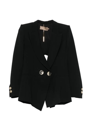 SIMONA CORSELLINI cut-out double-breasted jacket - Black