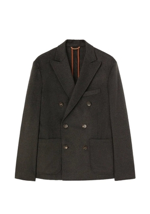 RETORI double-breasted patch-pocket blazer - Grey
