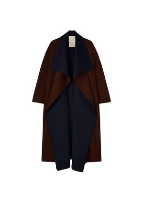 RETORI shawl-collar wool coat - Brown