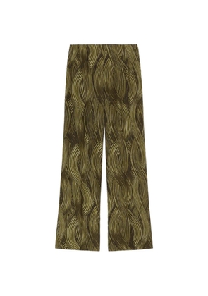 RETORI printed straight-leg trousers - Green