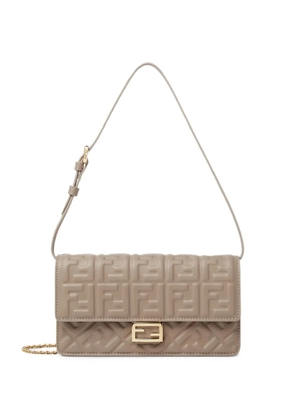 FENDI Compact Baguette FF shoulder bag - Neutrals