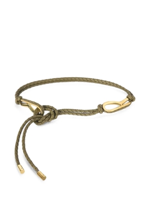 RETORI Rope leather belt - Green