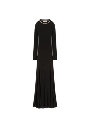RETORI chain-embellished knitted maxi dress - Black