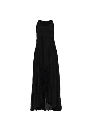 AllSaints Dorina ruffled high-low maxi dress - Black