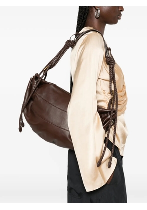 ISABEL MARANT Maia braided-detail shoulder bag - Brown