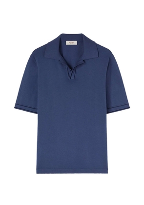 RETORI stripe-detail polo shirt - Blue