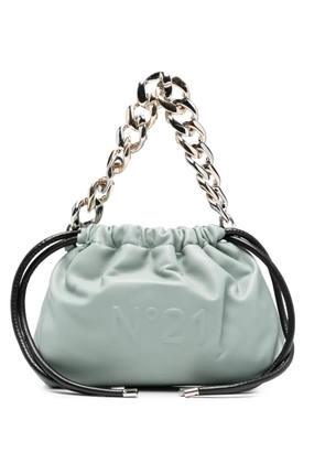 Nº21 Eva chain-link shoulder bag - Blue