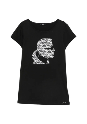 Karl Lagerfeld profile-print T-shirt - Black