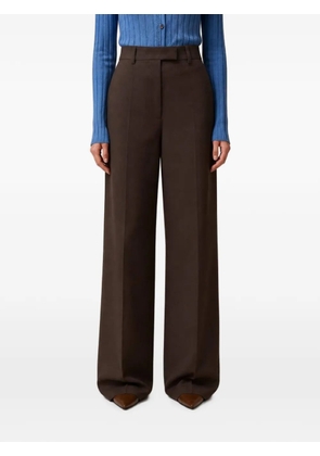RETORI peach touch linen tailoring pants - Brown