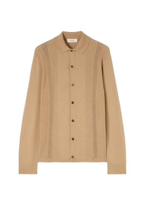 RETORI mix-stitch knit cardigan - Neutrals