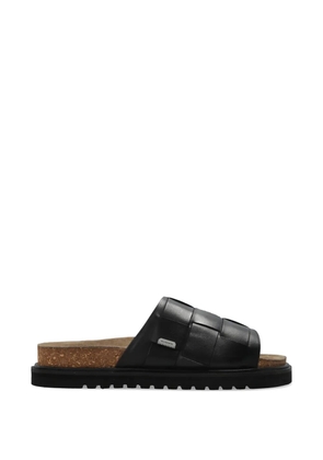 AllSaints woven leather sandals - Black