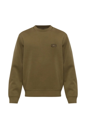 Emporio Armani logo-embroidered sweatshirt - Green