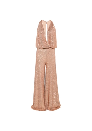 Maestri sequin-embellished wide-leg jumpsuit - Pink