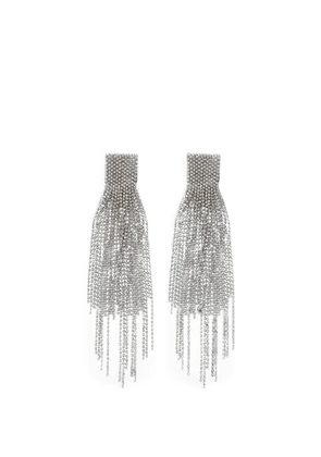 Fabiana Filippi Filo fringe-detail mesh-effect earrings - Silver