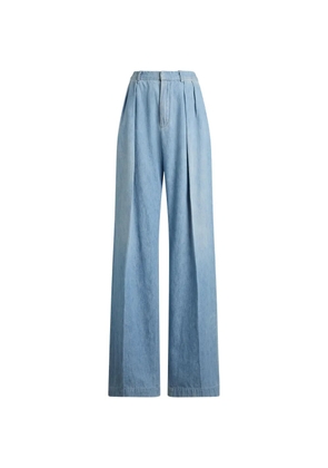 Ralph Lauren Collection Livie pleated straight-leg jeans - Blue