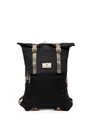 Doughnut logo-patch buckle-fastening backpack - Black