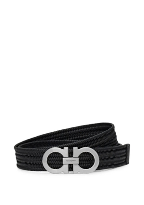 Ferragamo Gancini stretch belt - Black
