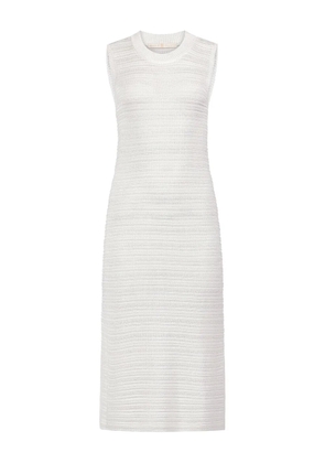 Marie Oliver Isla knitted midi dress - White