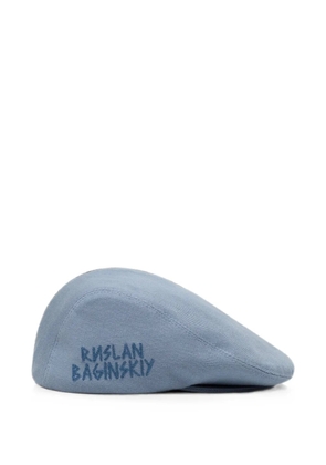 Ruslan Baginskiy Ivy logo-embroidered flat cap - Blue