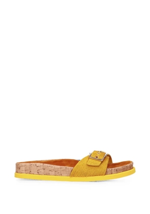 Premiata pony-skin slippers - Yellow