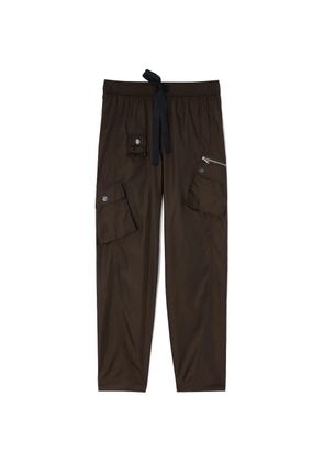 GANNI duchesse nylon trousers - Brown