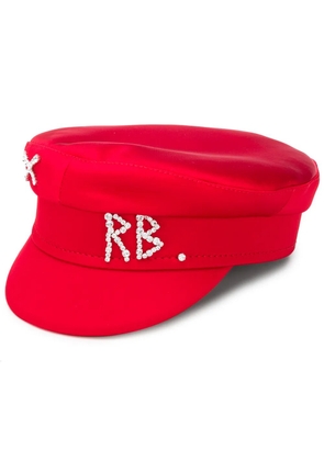 Ruslan Baginskiy embellished logo plaque hat - Red
