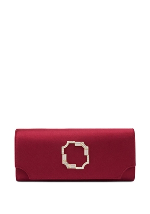Malone Souliers Vivien crystal-embellished clutch bag - Red